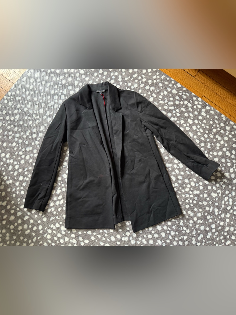 Eileen Fisher Black Open-Front Women's Blazer - Size XXS